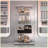 Modern Tempered glass display cabinet with Bluetooth LED strip-71344826