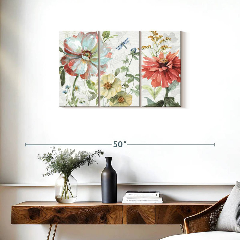 Harnek Spring Meadow II, 20" H x 33" W