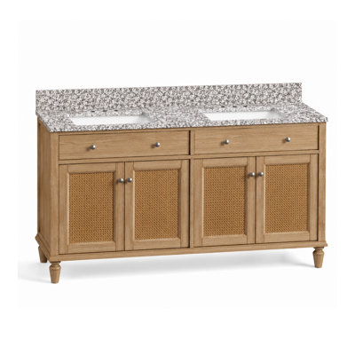 Comptoir de meuble-lavabo en noyer riche 60 po x P 21 po Marly