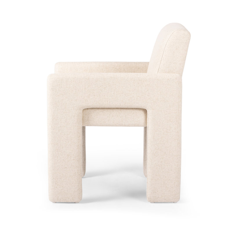 AMUR DINING ARMCHAIR-OSTEND NATURAL, Linen Antwerp Natural