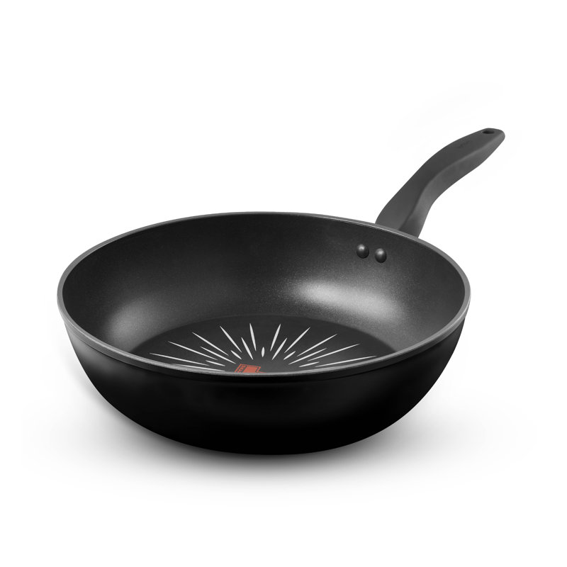 Tower T800306 SmartStart Forged 28cm Aluminium Wok with Aeroglide Pro Non-Stick Coating, Induction Compatible