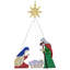 Weather Resistant Iron Freestanding Christmas Angels and Nativity Outdoor Lights