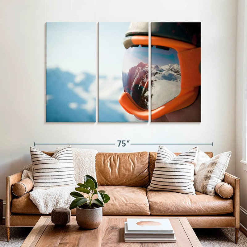 Sireci Ski Mask Mountain Reflection, 42" H x 65" W