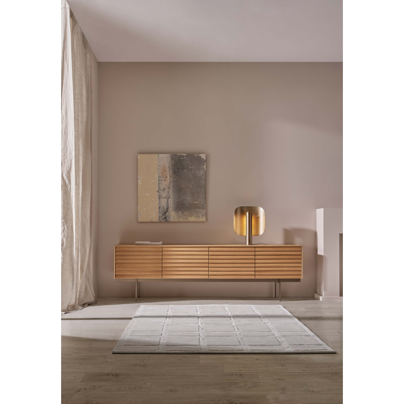 92.8'' Sideboard, Black/Super Matte Oak