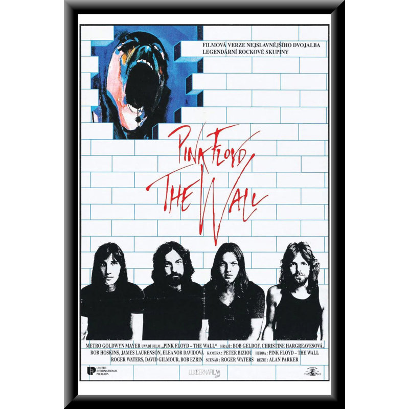 Pink Floyd - The Wall Movie - 24x36 Inch - Sturdy Engineered Wood Framed Art Poster with Plexi Glass