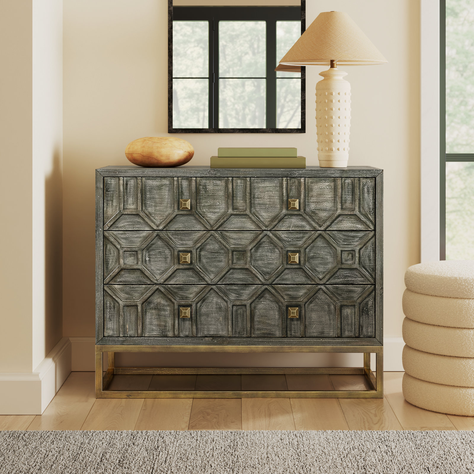 Dezi Storage Cabinet, Gray
