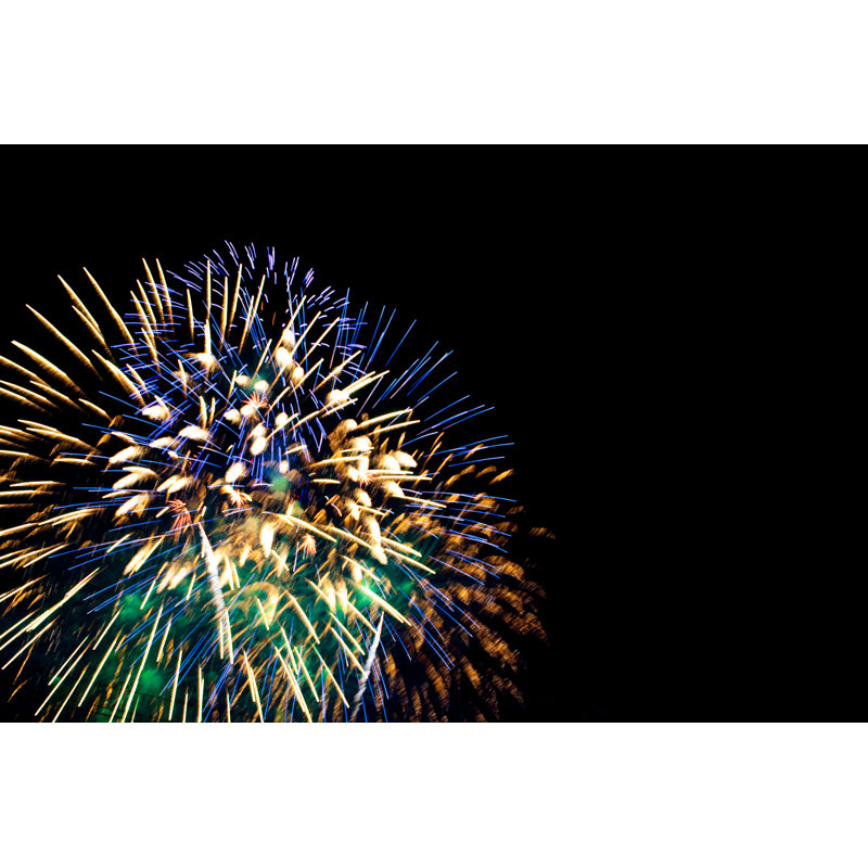 Feu d'artifice du 4 juillet, H 8 po x l 12 po x P 1,25 po