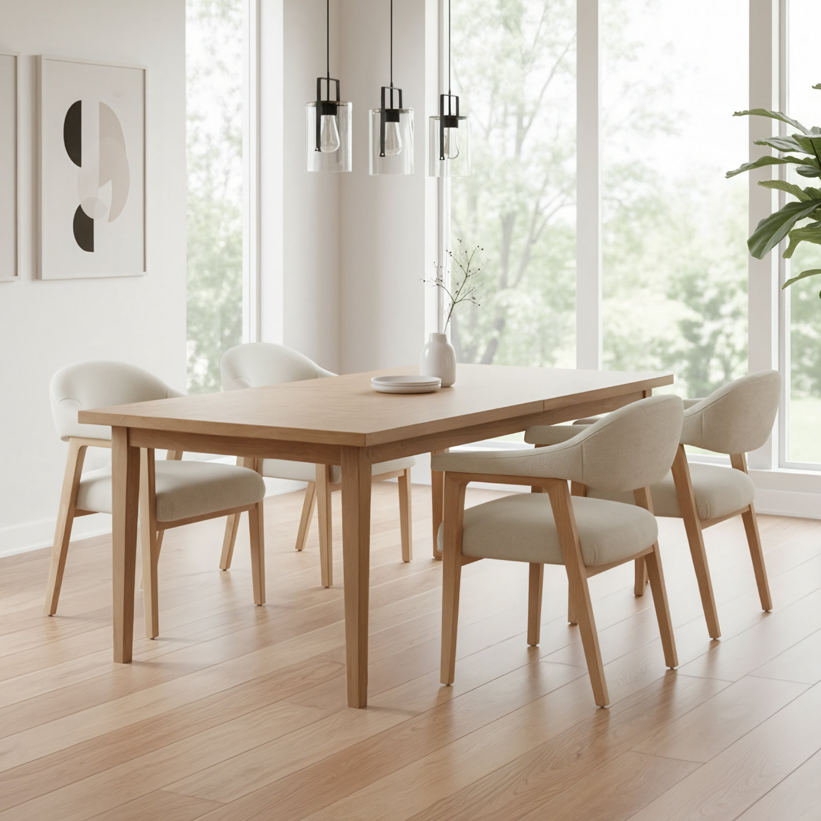 Rosswell Upholstered Dining Chair, Prestige Ivory Basketweave