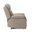 Fauteuil inclinable en cuir pleine fleur moderne de 41 po Kaniel avec recharge USB, commande à une touche et mousse haute densité-2086217728