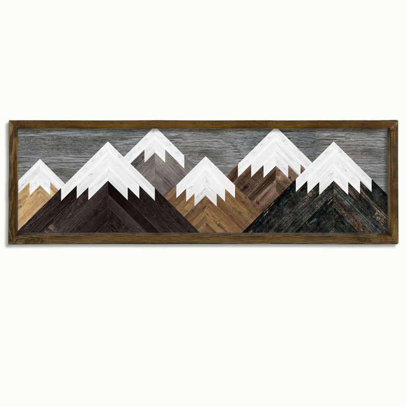 Élégante peinture décorative en panneau de fibres à densité moyenne, 13,8 po x 47,2 po | 100% imprimé UV avec cadre 100% bois de pin (épaisseur: 1,4 po) | Léger à 4,0 lb | Parfait pour le salon, la chambre à coucher et le bureau
