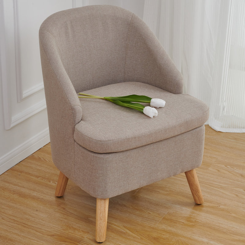 Fauteuil large 22 po Florrine, Mélange de lin beige