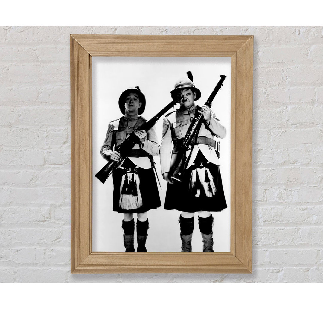 Laurel und Hardy Highland Scot - Druck