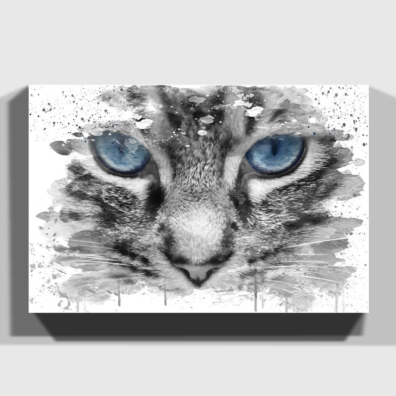 Cat Eyes - Wall Art, Wrapped Canvas, 42cm H x 59.4cm W x 0.01cm D
