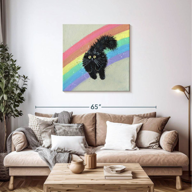 Corbeau arc-en-ciel, H 36 po x l 36 po