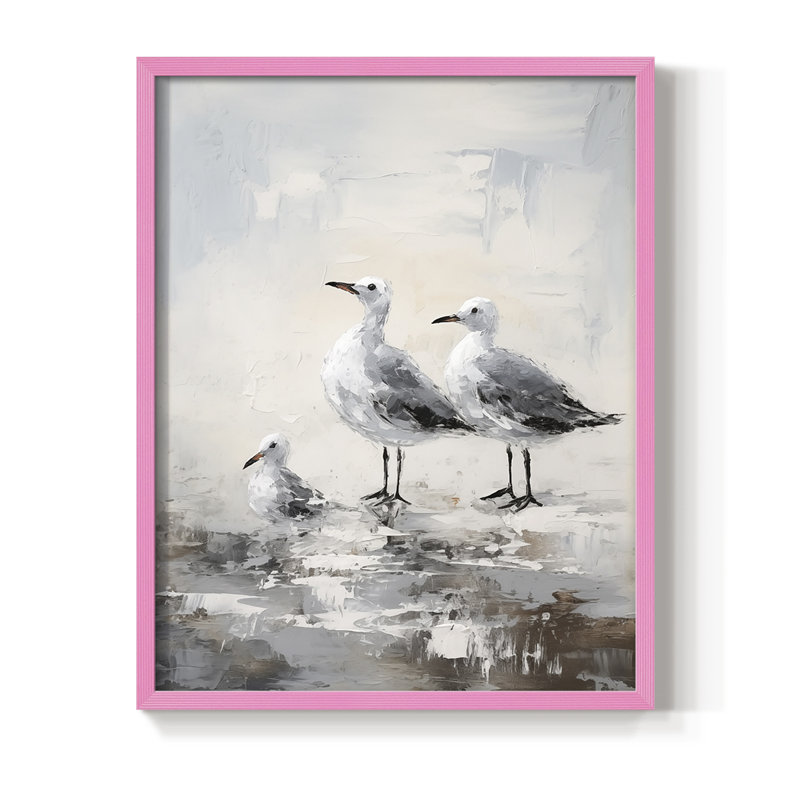 NAUTICAL Series CDLXII, reproduction encadrée - bois massif, H 21 po x l 17 po, Rose
