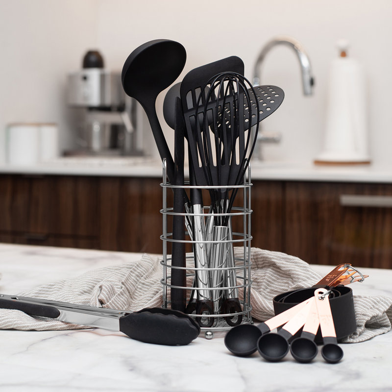 Stainless Steel Oval Utensil Crock