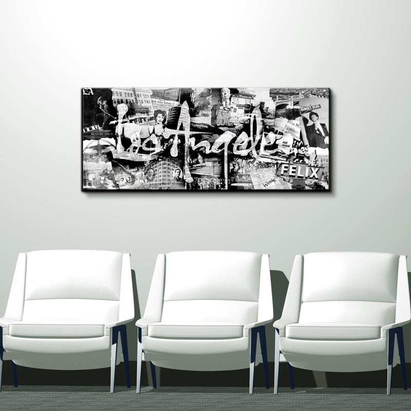 « los angeles », impression sur toile