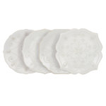 French Perle White 4 Piece 7.5" Charger Plate Set