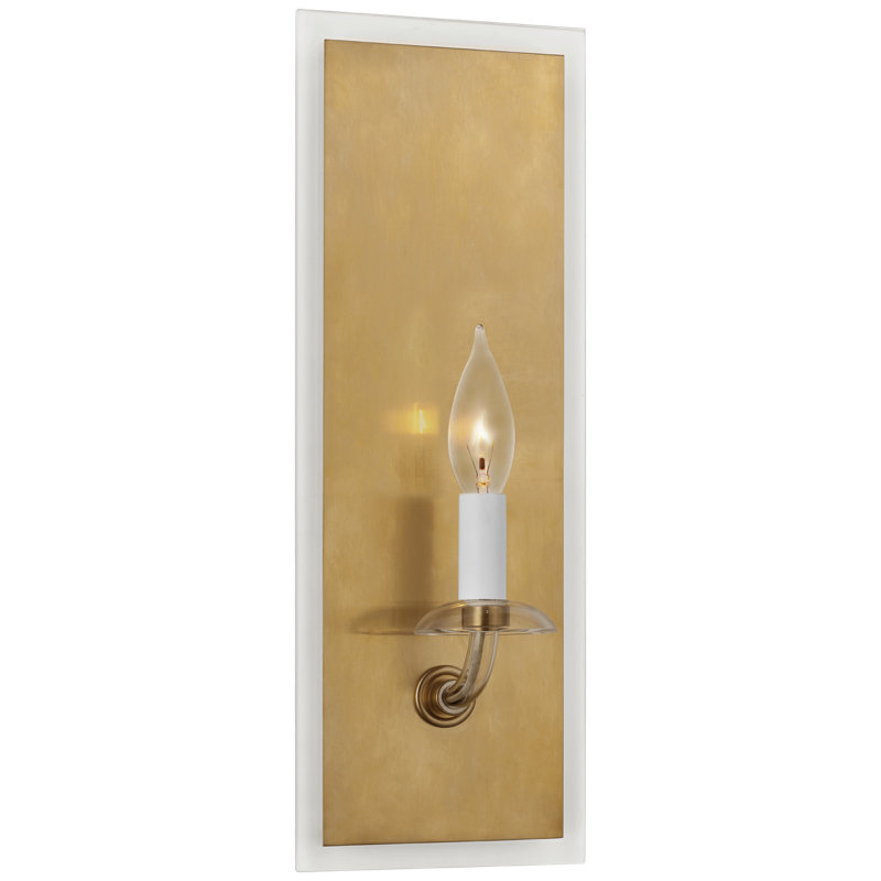 Brigitte 1 - Light Candle Wall Light, Hand-Rubbed Antique Brass