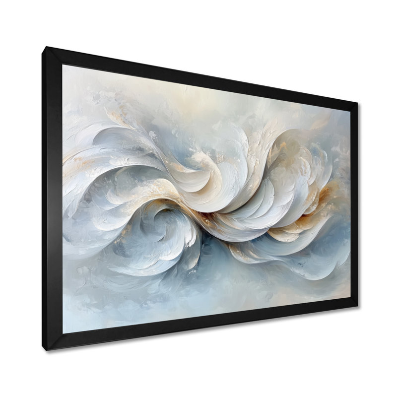 Zeringue - Abstract Wall Art, Reproduction encadrée d'une seule photo, Noir, noir, noir, noir, H 12 po x l 20 po