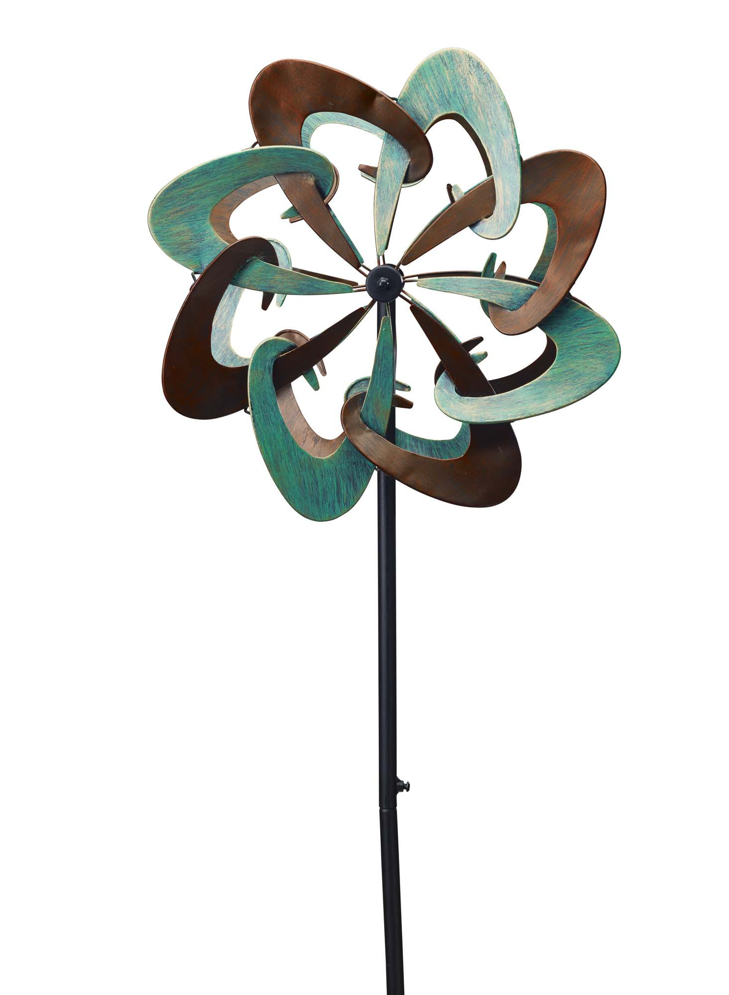 Southern Patio Lots of Dots Wind Spinner Yard Stake - Gold/Green