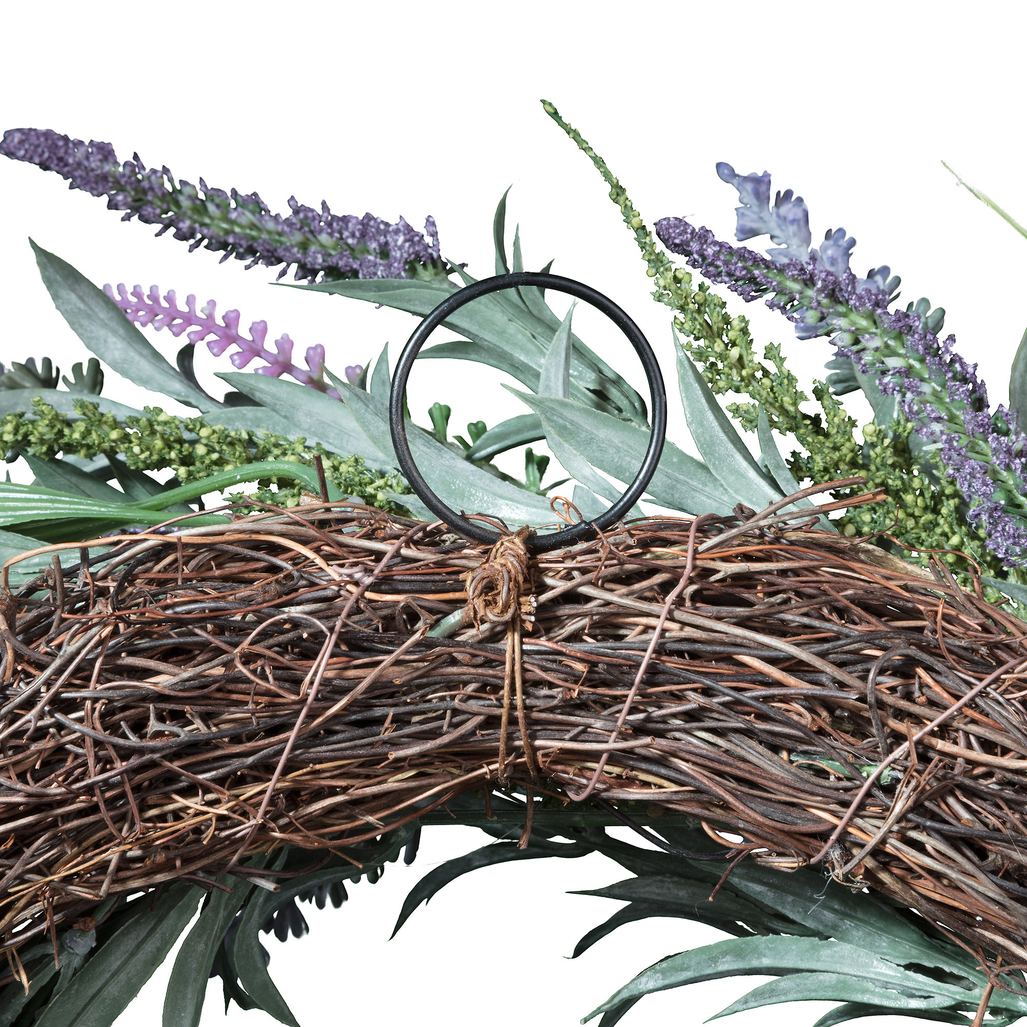 24'' Mother's Day Faux Lavender Polyester Wreath