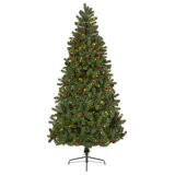 Lighted Artificial Spruce Christmas Tree
