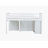 White Rubber Wood Watsons Loft Bed Equipped With Storage Cabinet, Drawers, Shelves, Pull-Out Desk, Safety Guardrail, And Ladder-1902679936
