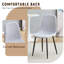 Ensemble de table de salle à manger rectangulaire pour 8 personnes, ensemble de table de salle à manger 71 po avec 8 chaises rembourrées et tablette de rangement, plateau de table en bois avec structure en métal-579841604