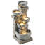 Outdoor Fountain with Lights