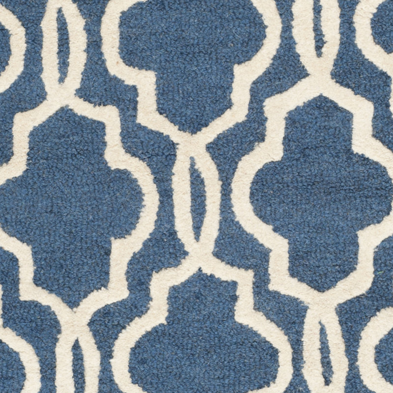 Brunswick Hand Tufted Wool Geometric Rug, Rectangle 9' x 12'