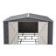 Remise de rangement extérieure en métal 12 x 14 pi, grande remise à outils de jardin avec portes doubles verrouillables, bâtiment de cour imperméable, patio