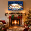 Christmas Christmas Stollen avec neige et décorations, ensemble de 3 impressions sur toile-389152647