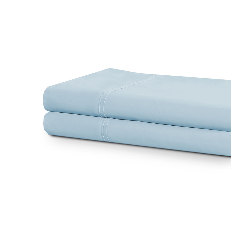 Taie d'oreiller en microfibre Wayfair Basics® 1800 Series, Standard, Brume bleue