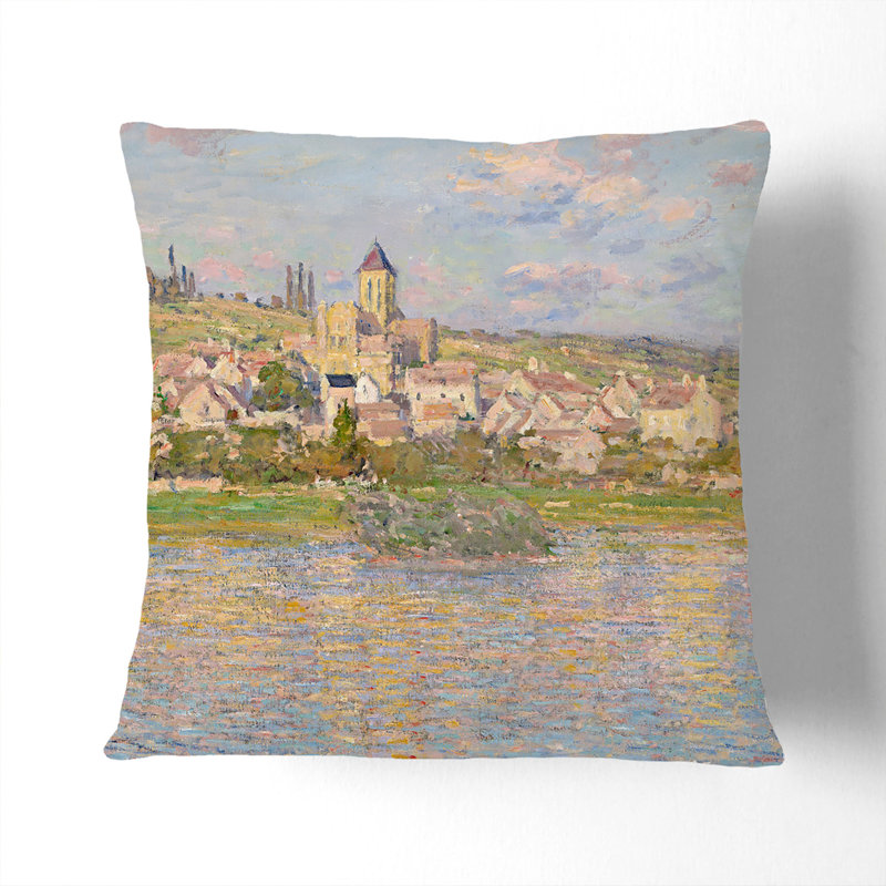 Vetheuil In Summer Vol.1 Square Throw Cushion, 55cm H x 55cm W x 20cm D