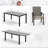 Basima Patio Dining Set Extendable Rectangular Table-1462253505