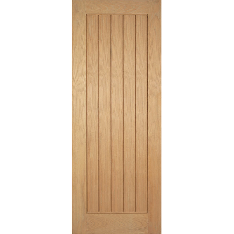 Mexicano Prefinished Oak Internal Fire Door, 204cm H x 92.6cm W x 4.4cm D