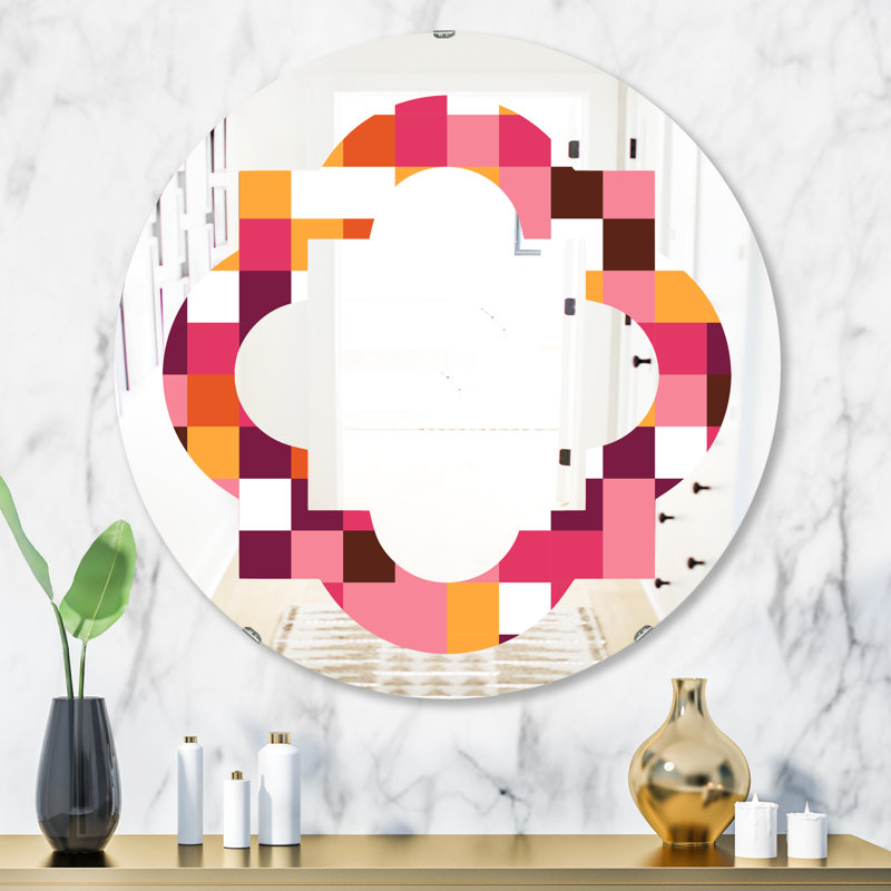 Miroir mural sans cadre Quatrefoil, H 23,6 po x l 23,6 po