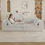 Canapé 78,87 po 2 places - blanc-958650637
