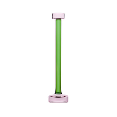 Bougeoir en verre Montana - jaune moyen