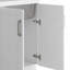 Armoire à linge 28 po avec robinet et évier en acier inoxydable 28 po - Blanc-1119983479