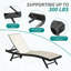 Ensemble de 2 chaises longues de patio avec structure en aluminium et 5 positions réglables