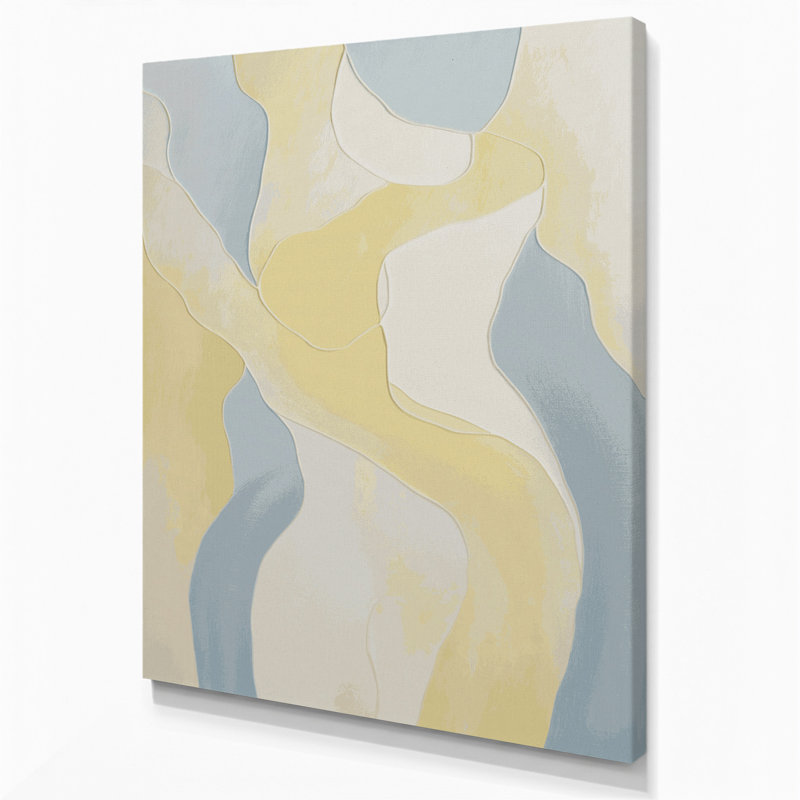 Abstract Figurative 65 Gray Canvas Wall Art, 10" H x 8" W