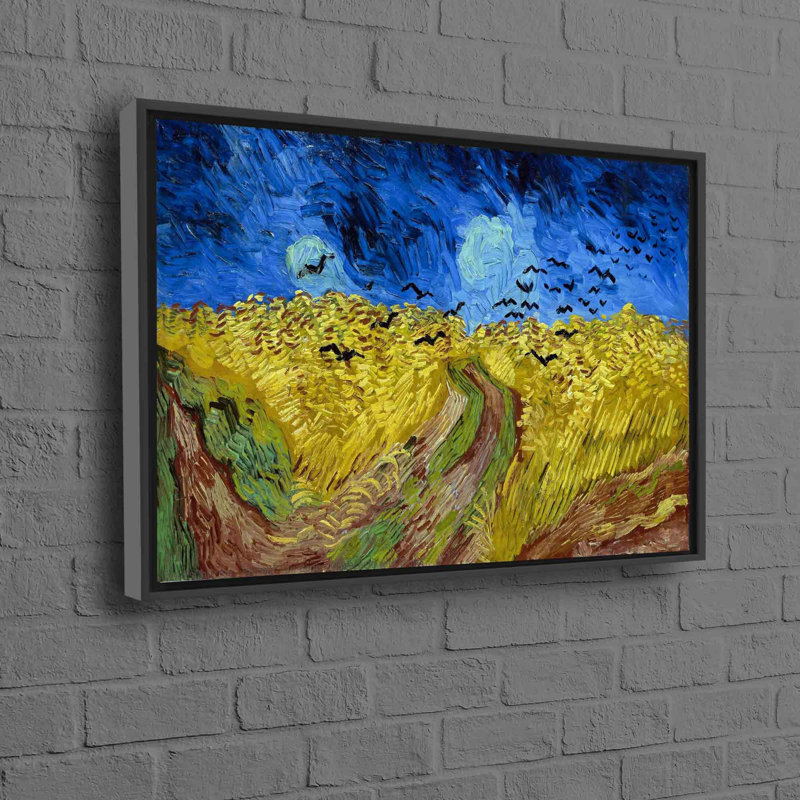 Print on Canvas, Framed Print without Mat, 60 cm H x 90 cm W, Black