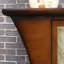 Vibrant Painted Wooden Storage Accent Cabinet