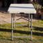 4ft Folding Table With Heavy Duty Metal Frame For Indoor/Outdoor Use With Carry Handle