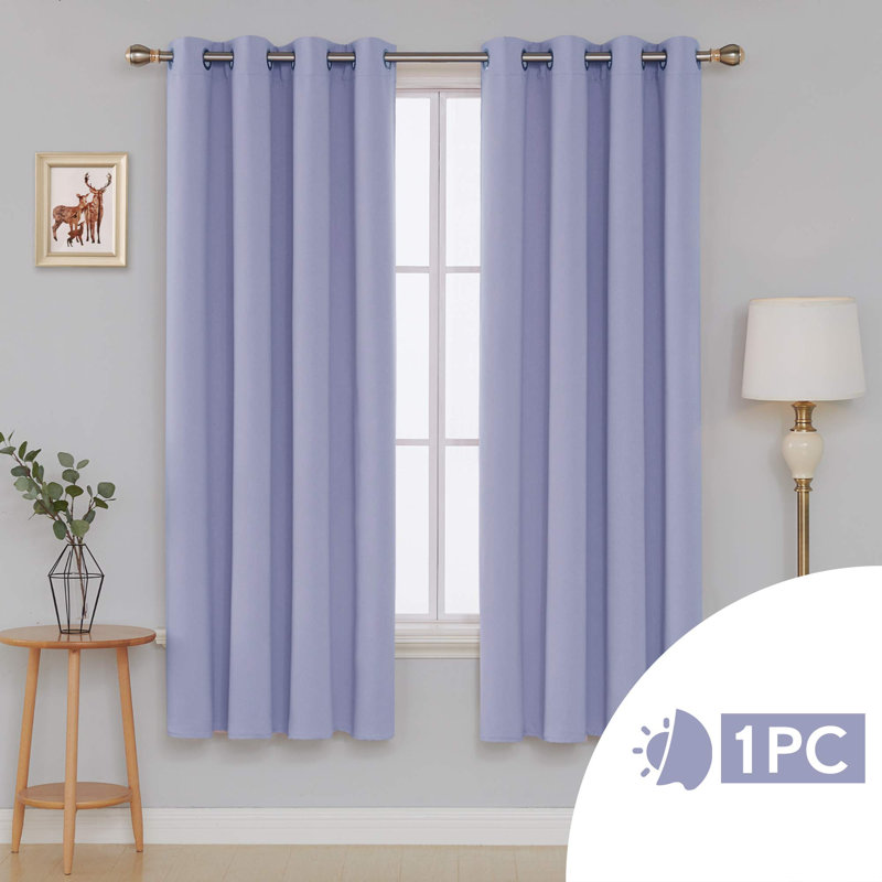 Quanise Blackout Curtain Single Panel, 52cm Width x 183cm Drop