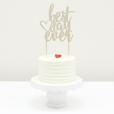 Wood Cake Topper