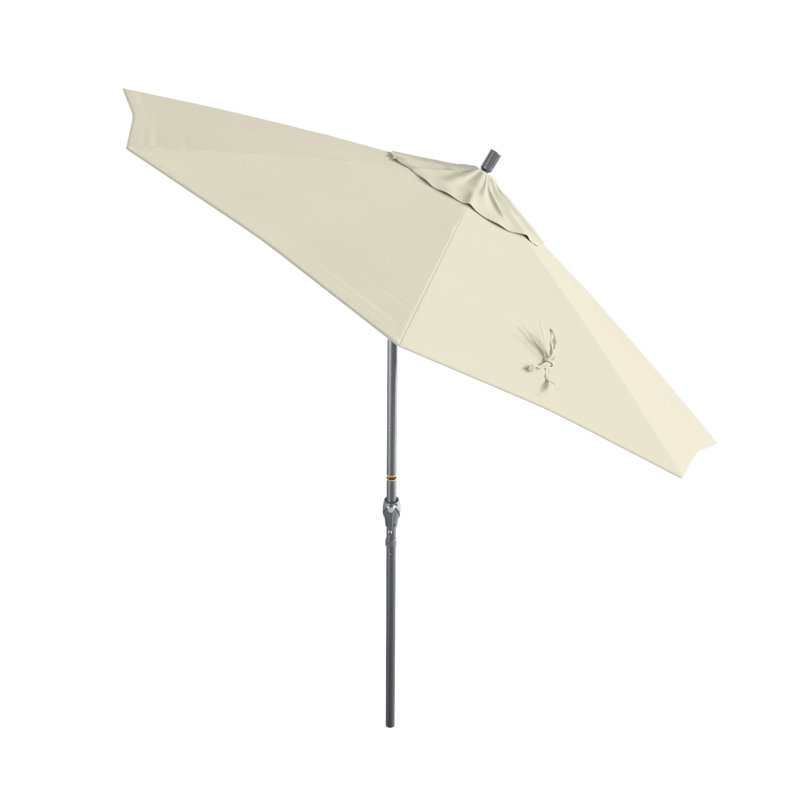 Nikela 108" Multi-Fabric Patio Umbrella including Sunbrella® & More, Canvas - Pacifica, 102" H x 108" W x 108" D, Bronze