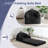 2 In 1 Convertible Black Faux Fur Bean Bag Sofa Chair-519206340